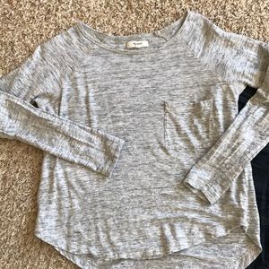 Madewell long sleeve grey shirt